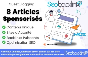 Service Guest Blogging : Articles Sponsorisés 100% Uniques